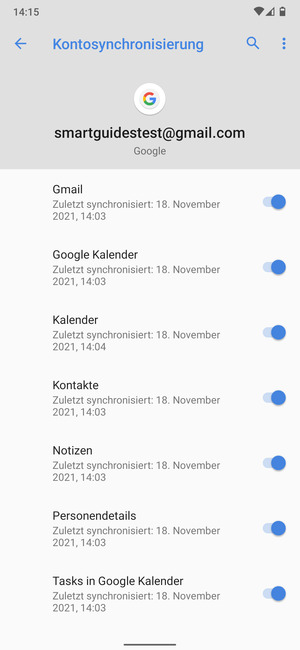 Wählen Sie die Menü-Taste