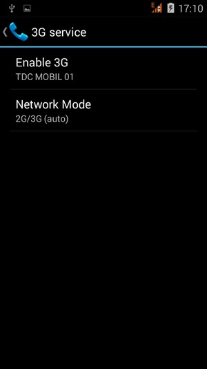Select Network Mode