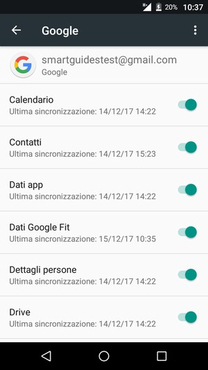 Seleziona il tasto Menu