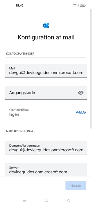 Indtast din adgangskode