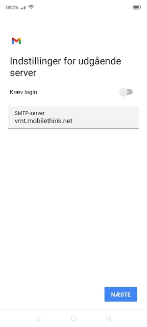 Slå Kræv login fra og vælg NÆSTE