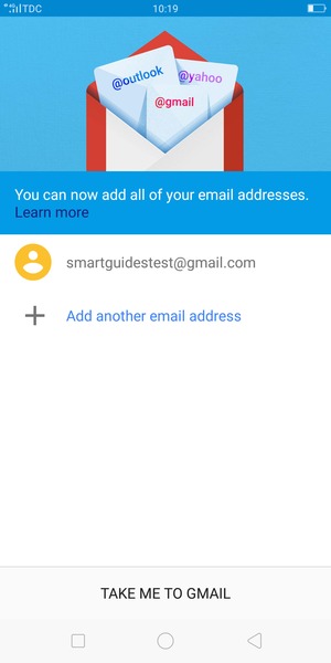 Select TAKE ME TO GMAIL