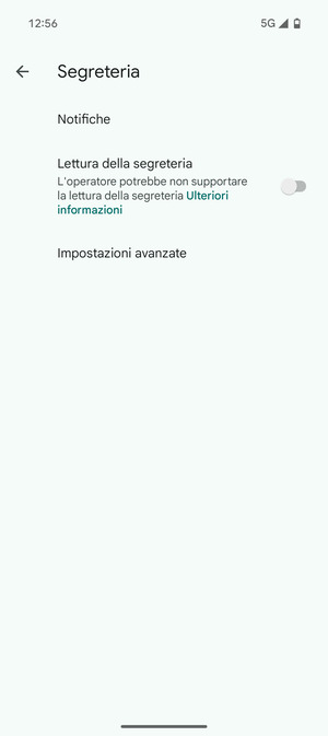 Seleziona Impostazioni avanzate