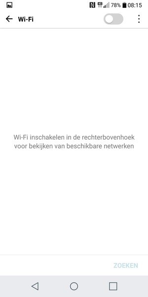 Schakel Wi-Fi in