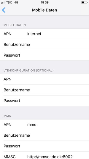 Geben Sie Internet-Informationen ein
