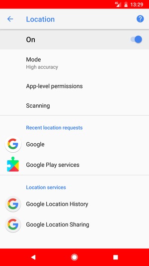 Turn off Location