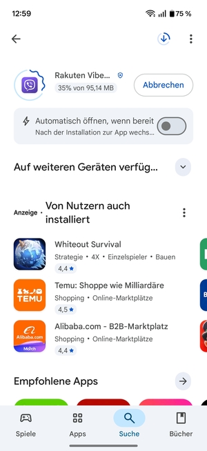 Warten Sie, bis der Installationsprozess  beendet ist