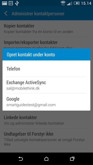 Vælg Google