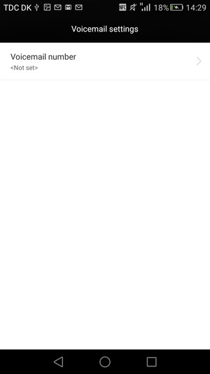 Select Voicemail number