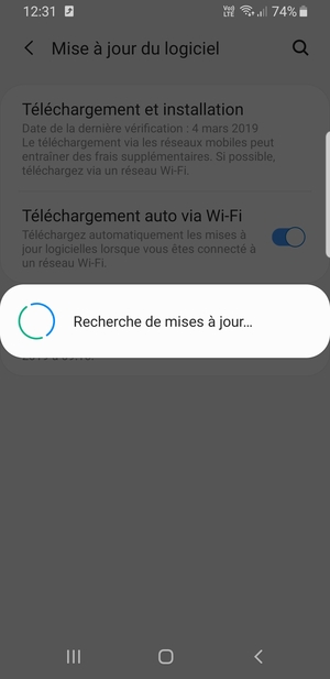 Veuillez attendre la fin de la recherche