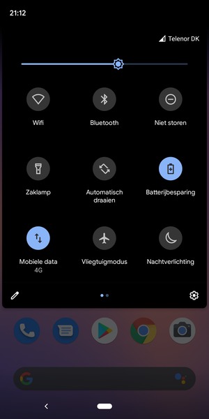 Selecteer de Instellingen knop
