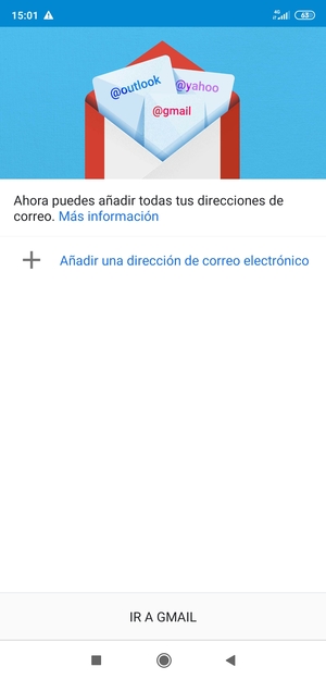 Seleccione Añadir una dirección de correo electrónico