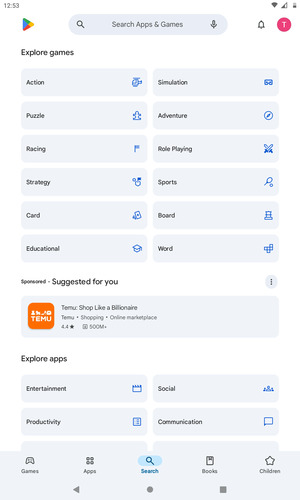 Select the Search bar