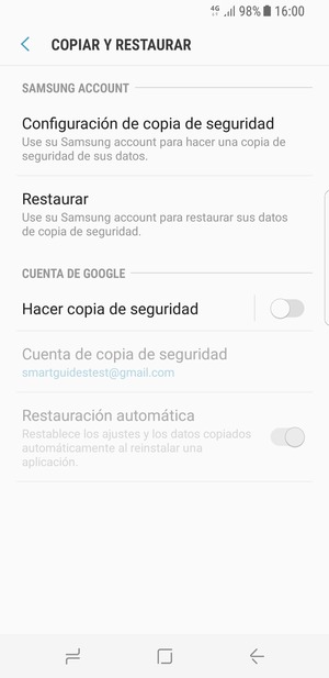 Active Hacer copia de seguridad