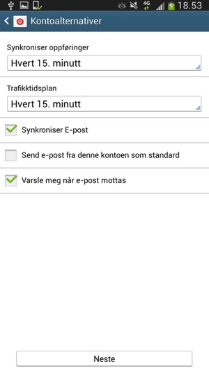 Velg Neste