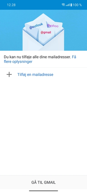 Vælg Tilføj en mailadresse