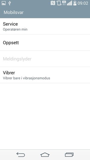 Velg Oppsett