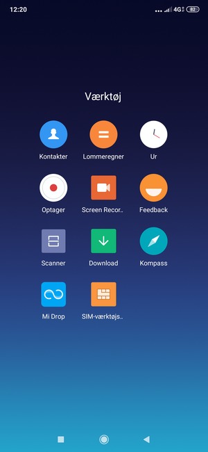 Vælg Kontakter