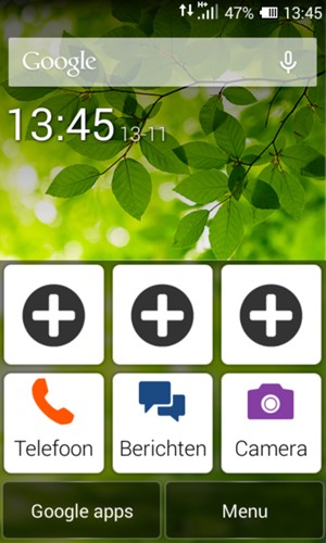 Selecteer Menu
