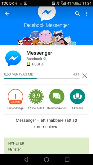 Vänta på att installationsprocessen avslutas