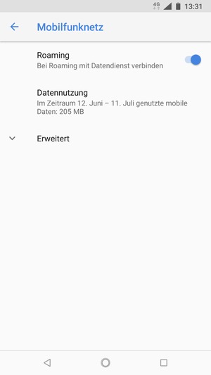 Schalten Sie Roaming an oder aus