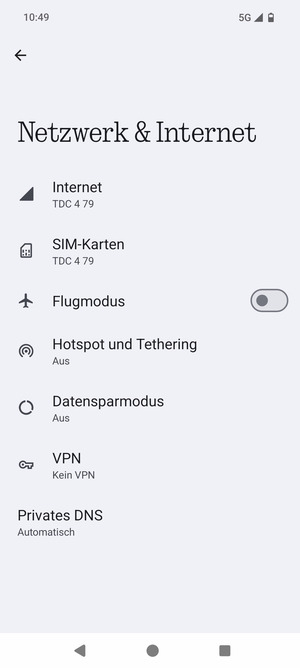 Wählen Sie SIM-Karten