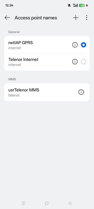 Select the Menu button