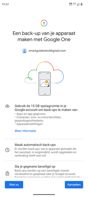 Selecteer Aanzetten