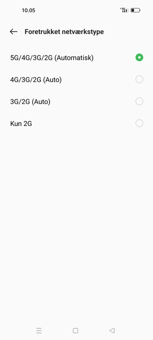 Vælg din foretrukne mulighed