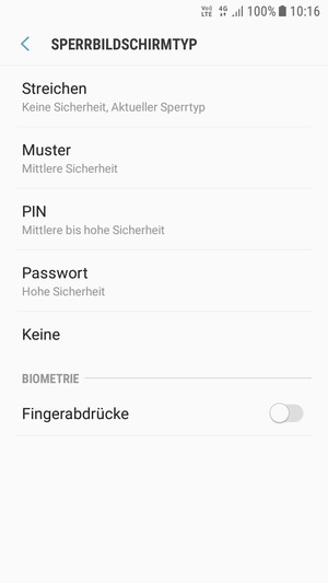 Wählen Sie Muster