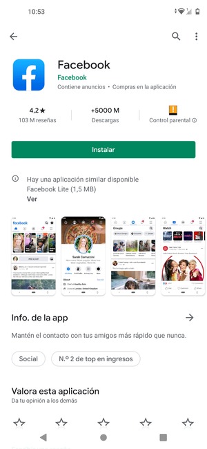 Seleccione Instalar