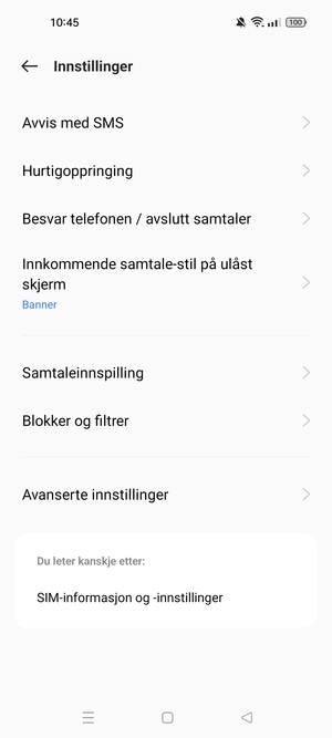 Bla til og velg Avanserte innstillinger