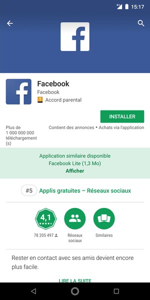 Sélectionnez INSTALLER