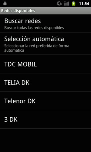 Seleccione Buscar redes