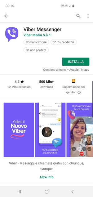 Seleziona INSTALLA