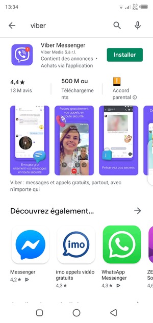Sélectionnez l'appli