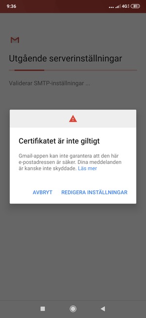 Välj REDIGERA INSTÄLLNINGAR