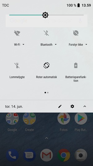 Slå Batterisparefunktion til