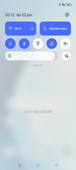 Schuif naar beneden in het bovenste menu opnieuw