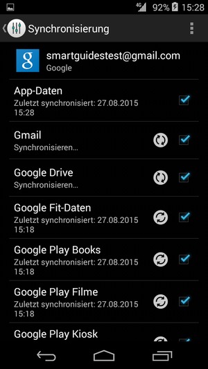 Ihre Daten werden synchronisiert