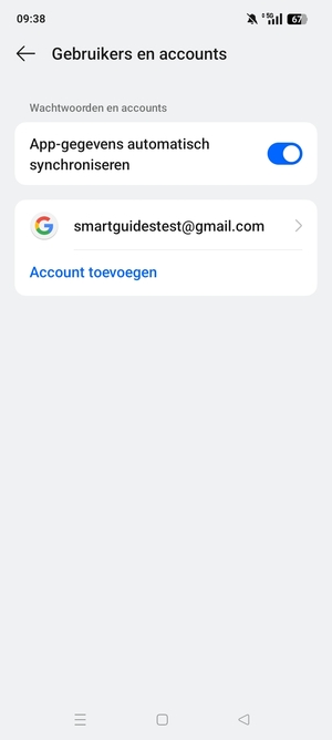 Selecteer uw Google-account