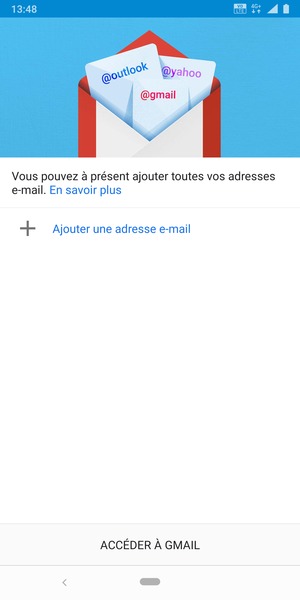 Sélectionnez Ajouter une adresse e-mail