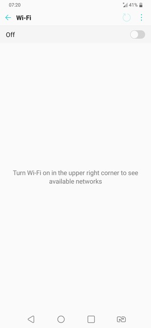 Turn on Wi-Fi