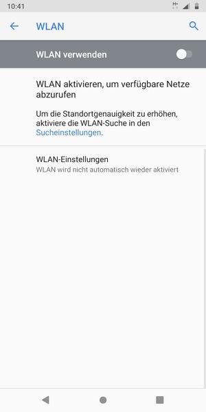 Schalten Sie WLAN ein