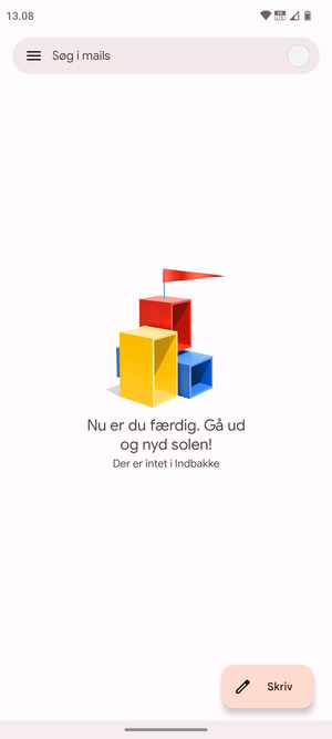 Din konto er klar til brug