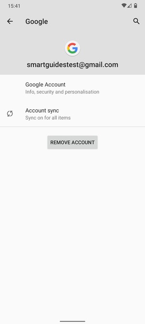 Select Account sync