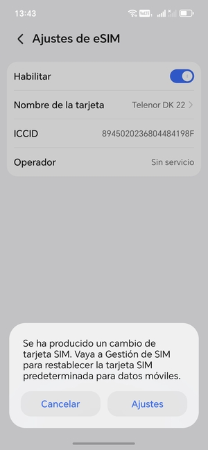 Seleccione Ajustes