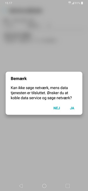 Vælg JA