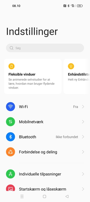 Vælg Mobilnetværk