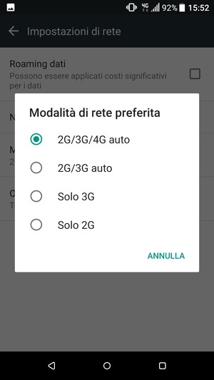 Seleziona la tua opzione preferita